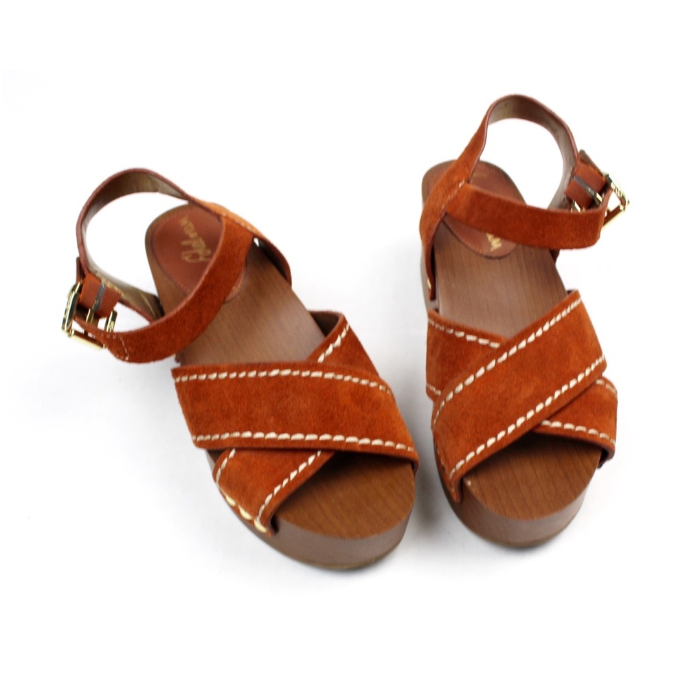 Sam Edelman Brylee Platform Sandals Suede Shoes - Picture 4 of 8
